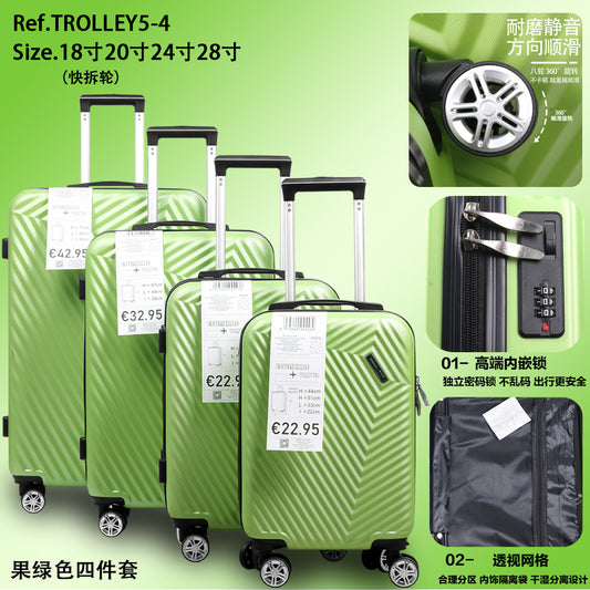 Set di 4 pezzi per trolley in ABS