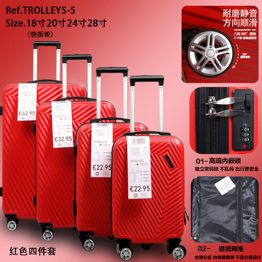 Set di 4 pezzi per trolley in ABS