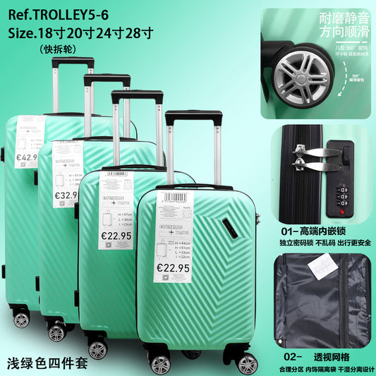 Set di 4 pezzi per trolley in ABS