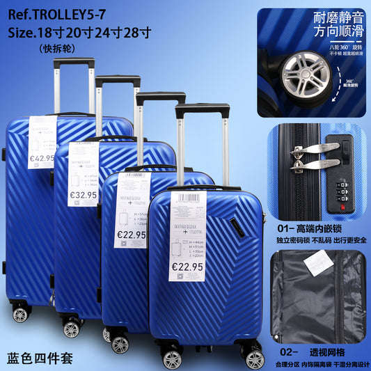 Set di 4 pezzi per trolley in ABS
